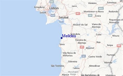 melides mapa portugal